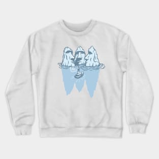 THREE ICEBERGS Crewneck Sweatshirt